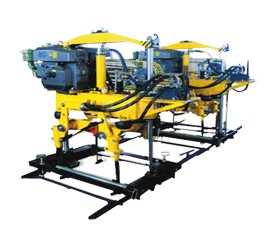 YD-22型液壓搗固機,雙導(dǎo)柱框架結(jié)構(gòu),單缸升降方式